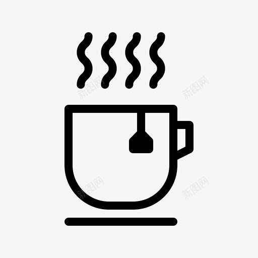 茶休息咖啡图标svg_新图网 https://ixintu.com 休息 咖啡 影线 摄影 杯子 饮料