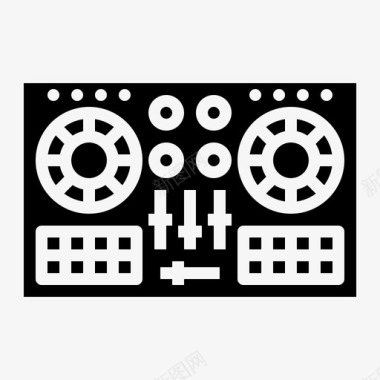 dj控制器乐器音乐图标图标