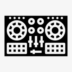 DJ控制器dj控制器乐器音乐图标高清图片