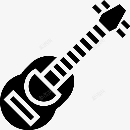 原声吉他乐器9字形图标svg_新图网 https://ixintu.com 乐器 原声 吉他 字形