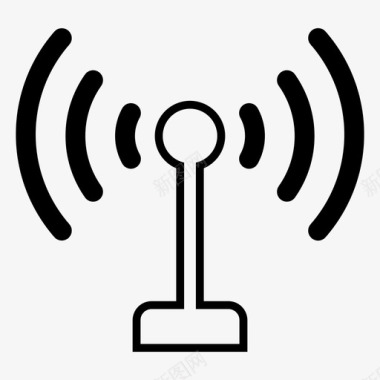 天线wifi通信塔计算机网络图标图标