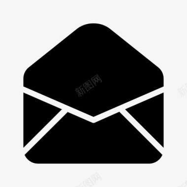 打开电子邮件信封信件图标图标