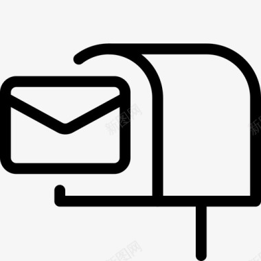 邮箱投递打开邮政图标图标