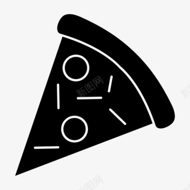 食物快餐披萨图标图标