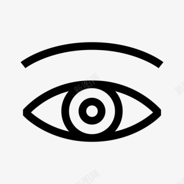 眼科视野视力图标图标