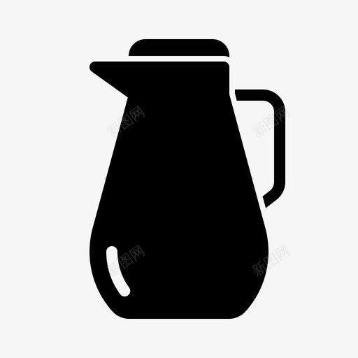 水壶厨房商店图标svg_新图网 https://ixintu.com 厨房 商店 固体 在线 工具 水壶 类别 茶壶