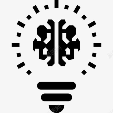 创新大脑概念2填充图标图标