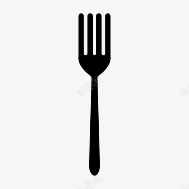 叉子餐具沙拉叉图标图标