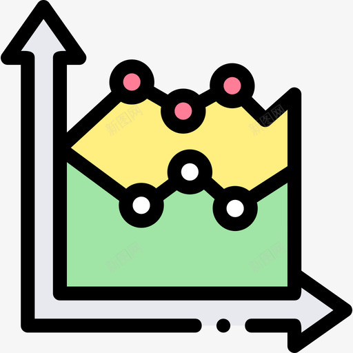 折线图信息图形元素8线颜色图标svg_新图网 https://ixintu.com 信息 元素 图形 折线 线图 颜色