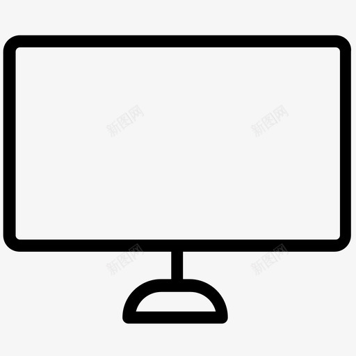 台式机电脑电脑屏幕图标svg_新图网 https://ixintu.com 台式机 图标 屏幕 电脑 笔记本 线性