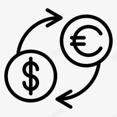 外汇美元欧元图标图标