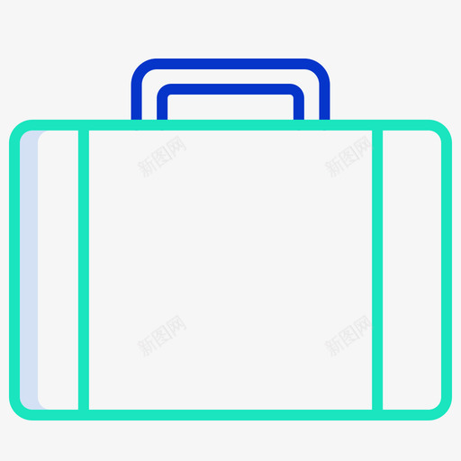 行李箱商务战略33轮廓颜色图标svg_新图网 https://ixintu.com 商务 战略 行李箱 轮廓 颜色