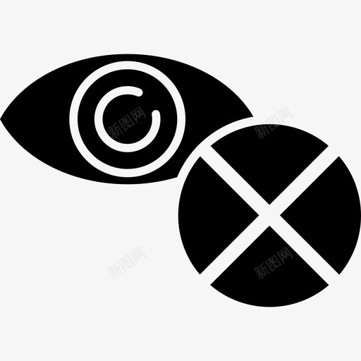 盲人残疾人眼睛图标svg_新图网 https://ixintu.com see 医疗保健 图标 实心 残疾人 盲人 眼睛