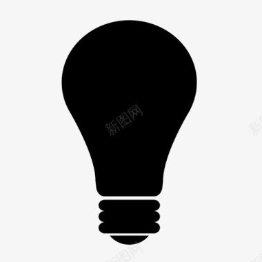 灯泡创意电灯泡图标图标