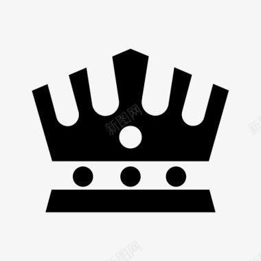 君主制皇冠国王图标图标