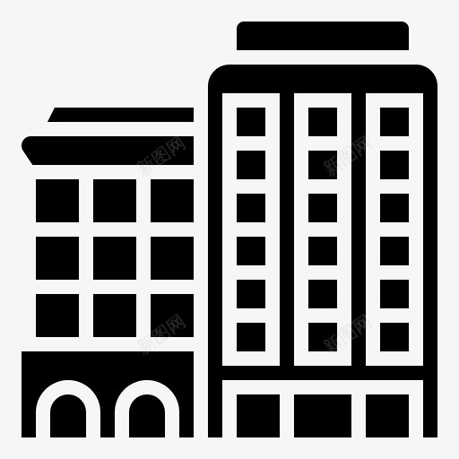 公司大楼企业图标svg_新图网 https://ixintu.com 企业 公司 办公室 城市 大楼 大楼logo 面试