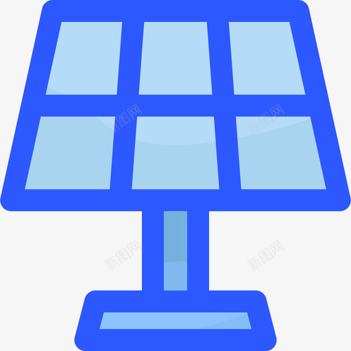 太阳能电池板农业87蓝色图标svg_新图网 https://ixintu.com 农业 太阳能 电池板 蓝色