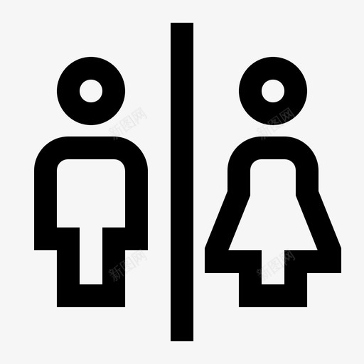 厕所男人标志图标svg_新图网 https://ixintu.com 厕所 大纲 女人 旅行 标志 男人
