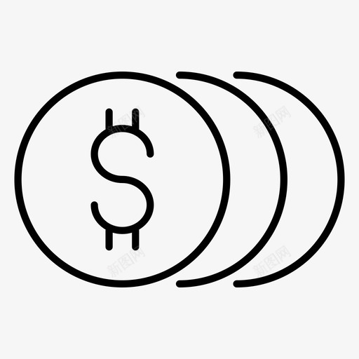 昂贵现金硬币图标svg_新图网 https://ixintu.com 利润 成本 昂贵 现金 电子商务 硬币 购物 金钱