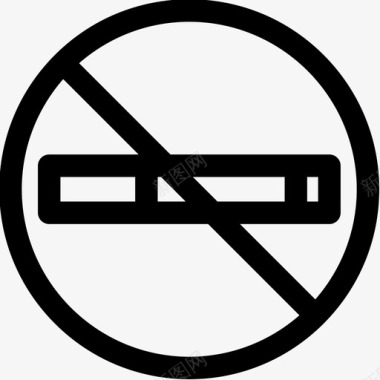 禁止吸烟公共服务4直系图标图标