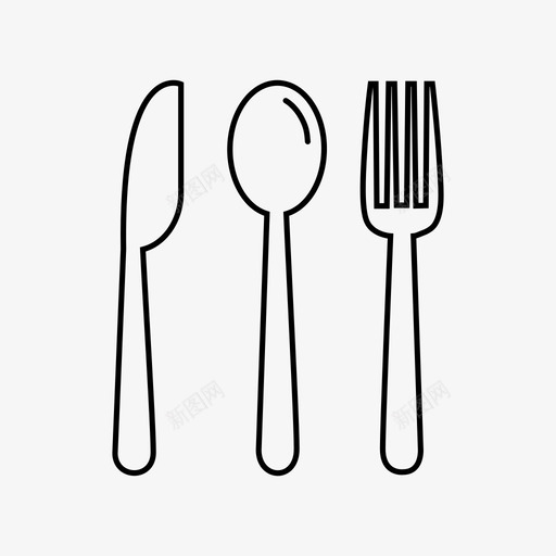 食品餐具餐饮服务图标svg_新图网 https://ixintu.com 食品 餐具 餐厅 餐饮服务