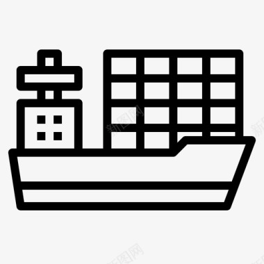 船运海运运输图标图标