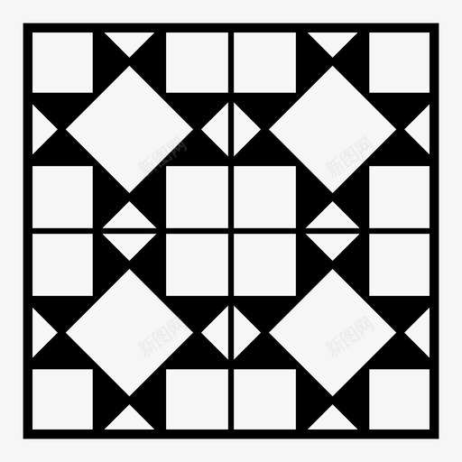 拼图瓷砖手工制作图标svg_新图网 https://ixintu.com 制作 图案 手工 手工制 拼图 瓷砖 缝线
