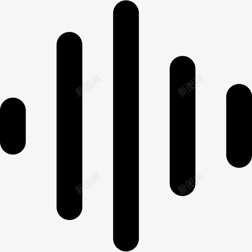 频谱音频均衡器图标svg_新图网 https://ixintu.com 均衡器 声音 字形 音频 频谱