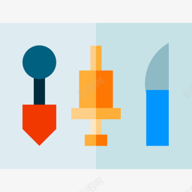 医疗器械整形外科19扁平图标图标