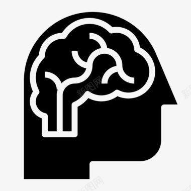 心理学大脑头脑图标图标