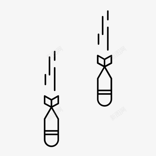 炸弹爆炸导弹图标svg_新图网 https://ixintu.com 导弹 战争 炸弹 爆炸
