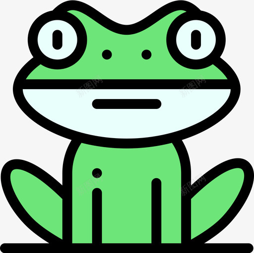 青蛙弹簧75线形颜色图标svg_新图网 https://ixintu.com 弹簧 线形 青蛙 颜色