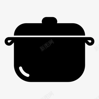 锅厨房商店图标图标
