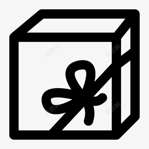 礼品盒周年纪念包装图标svg_新图网 https://ixintu.com 包装 周年纪念 礼品盒 礼物 系列