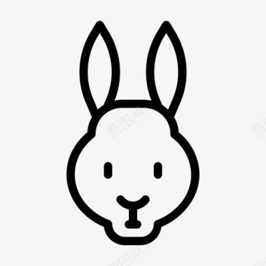 兔子动物哺乳动物图标图标