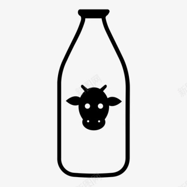 牛奶乳制品乳糖图标图标