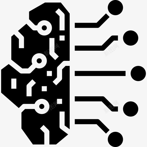 人工智能大脑概念2填充图标svg_新图网 https://ixintu.com 人工智能 填充 大脑 概念