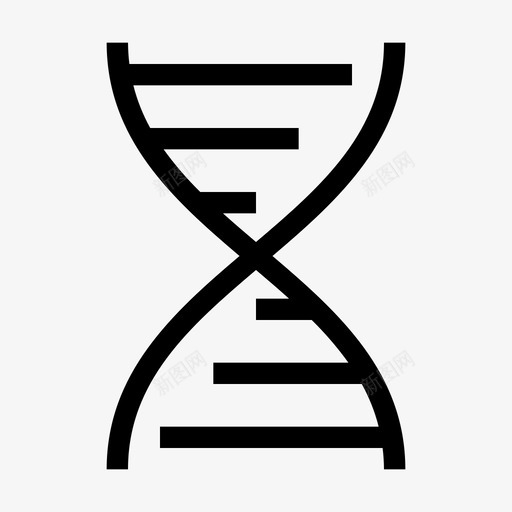 dna生物学遗传学图标svg_新图网 https://ixintu.com 医学 基因组 生物学 研究 遗传学