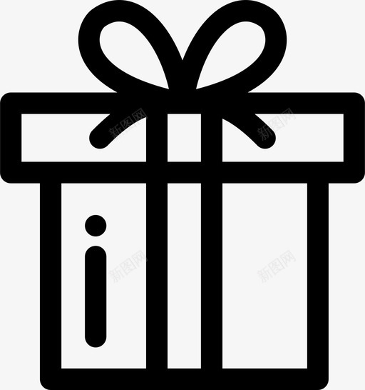 礼物乐趣新年快乐图标svg_新图网 https://ixintu.com 乐趣 快乐 新年 派对 礼物 线路 风格