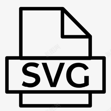 svg扩展名文件图标图标