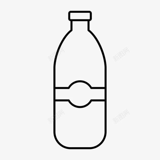 水瓶子喝水图标svg_新图网 https://ixintu.com 喝水 瓶子