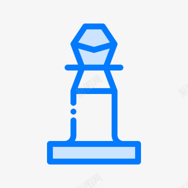 皇后国际象棋9蓝色图标图标