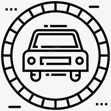 汽车标志汽车车库徽章汽车服务标志图标图标