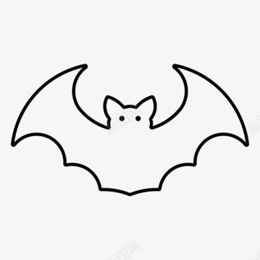 蝙蝠动物洞穴图标图标