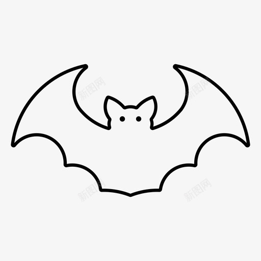蝙蝠动物洞穴图标svg_新图网 https://ixintu.com 万圣节 动物 洞穴 蝙蝠 飞行