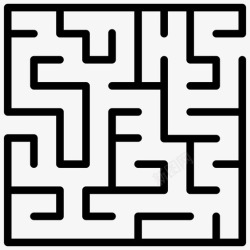 迷宫字体设计字体很棒商业挑战迷宫图标高清图片