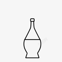 基安蒂基安蒂桌上酒酒瓶意大利传统酒瓶图标高清图片