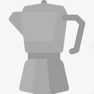 咖啡壶餐具3扁平图标图标