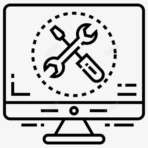 系统设置帐户设置计算机设置图标svg_新图网 https://ixintu.com 帐户 技术支持 系统 计算机 设置