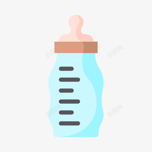 奶瓶婴儿淋浴29扁平图标svg_新图网 https://ixintu.com 奶瓶 婴儿 扁平 淋浴